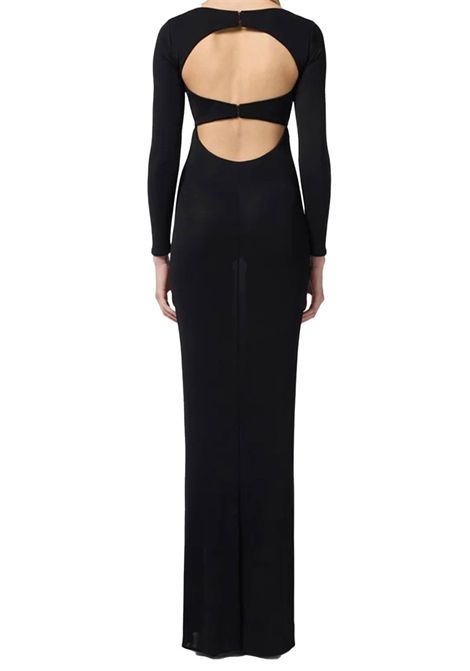 Abito Elisabetta Franchi donna ABR5952E2 110 nero cut out viscosa ELISABETTA FRANCHI | Abiti | ABR5952E2110